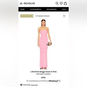 x REVOLVE Briggs Gown in Pink
Michael Costello